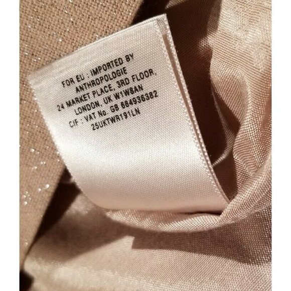 Leifnotes Blush Pink Cotton Blend Sequin Bird Sz 2 - Picture 11 of 11